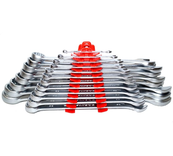 Изображение товара Набор комбинированных удлинённых SAE ключей IZELTAS 20 предметов, 331002120