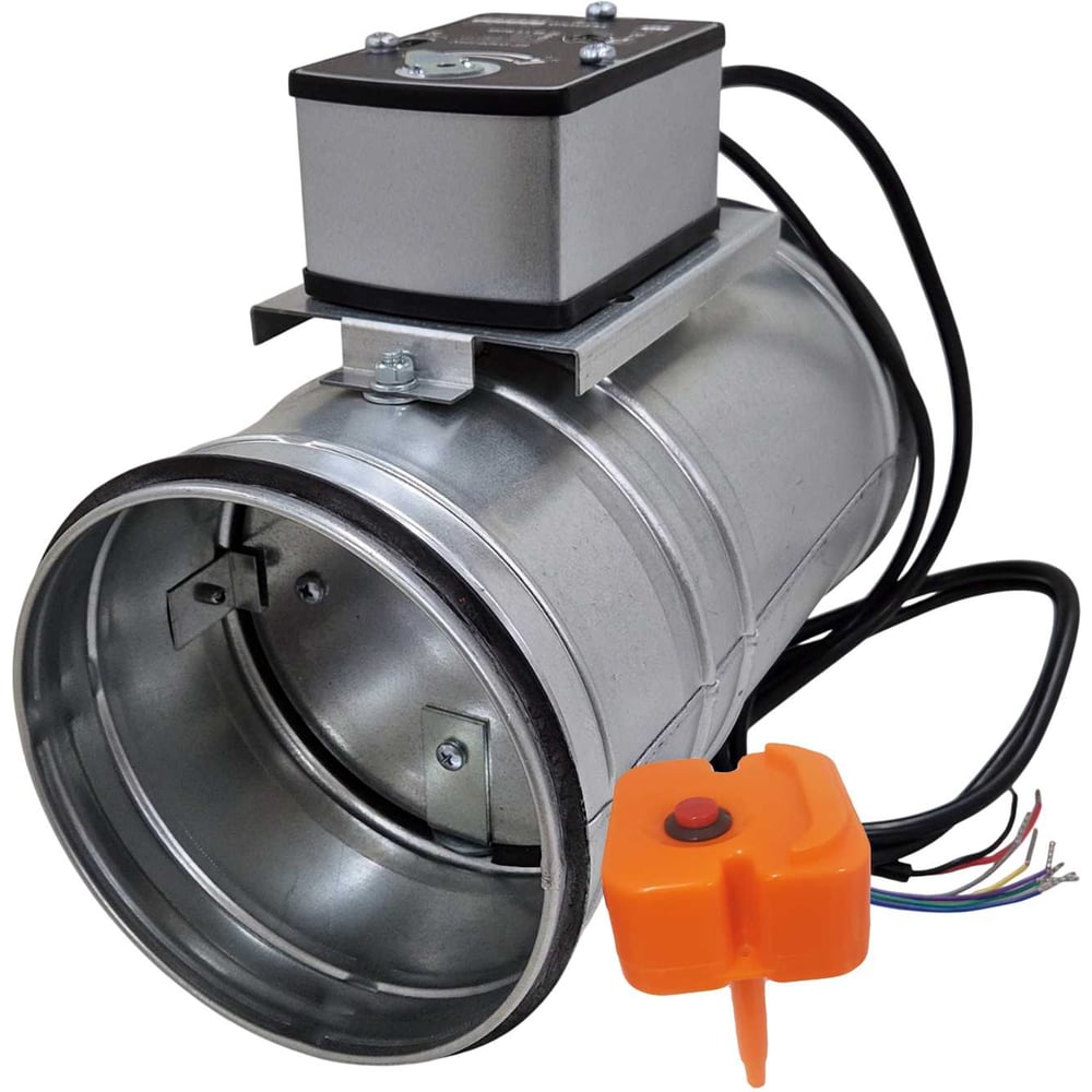 Изображение товара Пожарный клапан TECHNO FKS160 160мм огнестойкость EI60 с приводом 24В