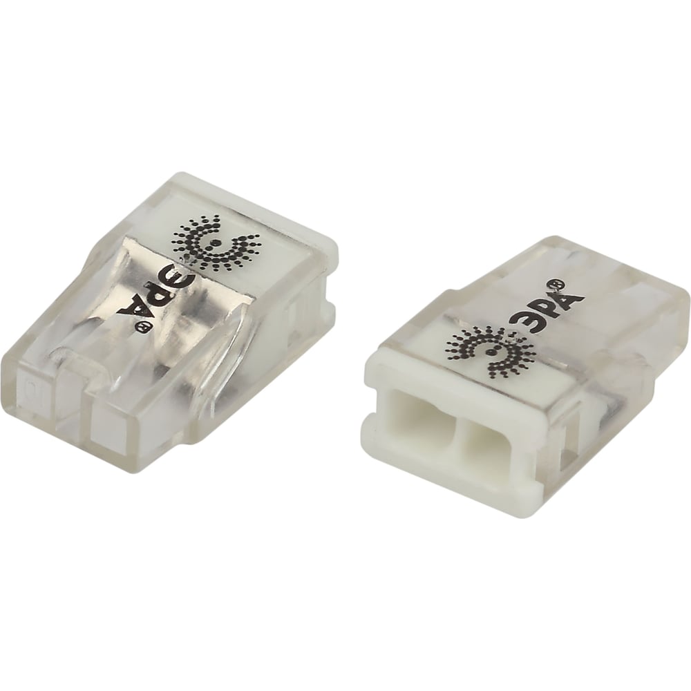 Изображение товара Клемма ЭРА NO225357 быстрозажимная компактная двухпроводная 0.2-2.5 мм² (упаковка 50 шт.)