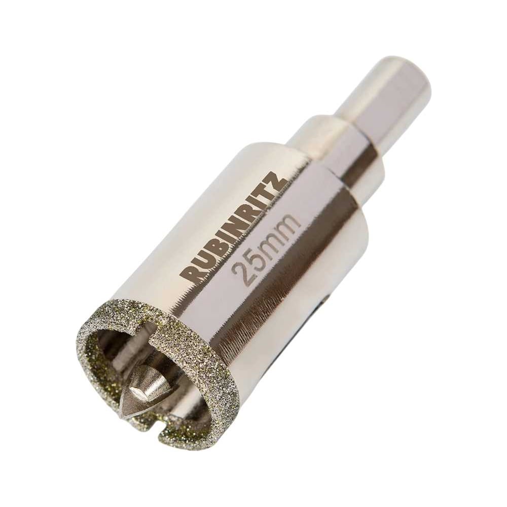 Изображение товара Коронка алмазная по керамике и керамограниту Rubinritz 25 мм для точных отверстий