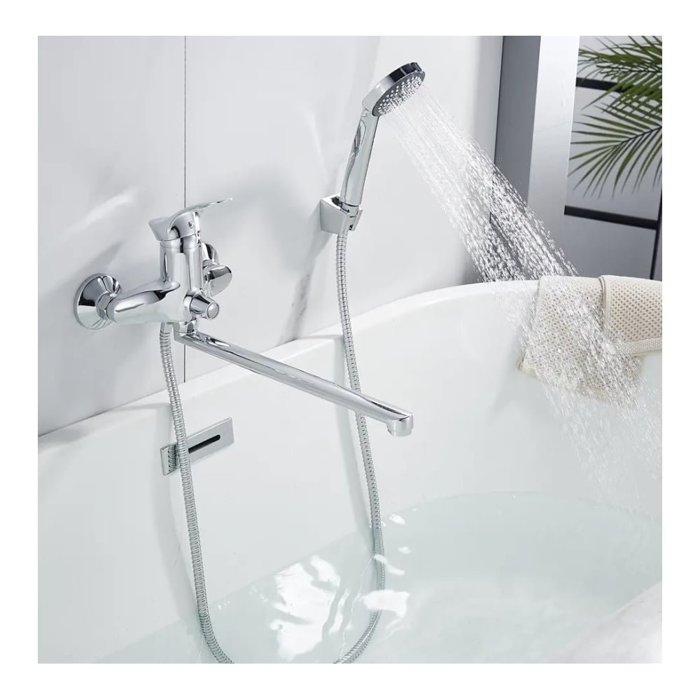 Изображение товара Современный однорычажный смеситель для ванны ALOUTE хром A0163