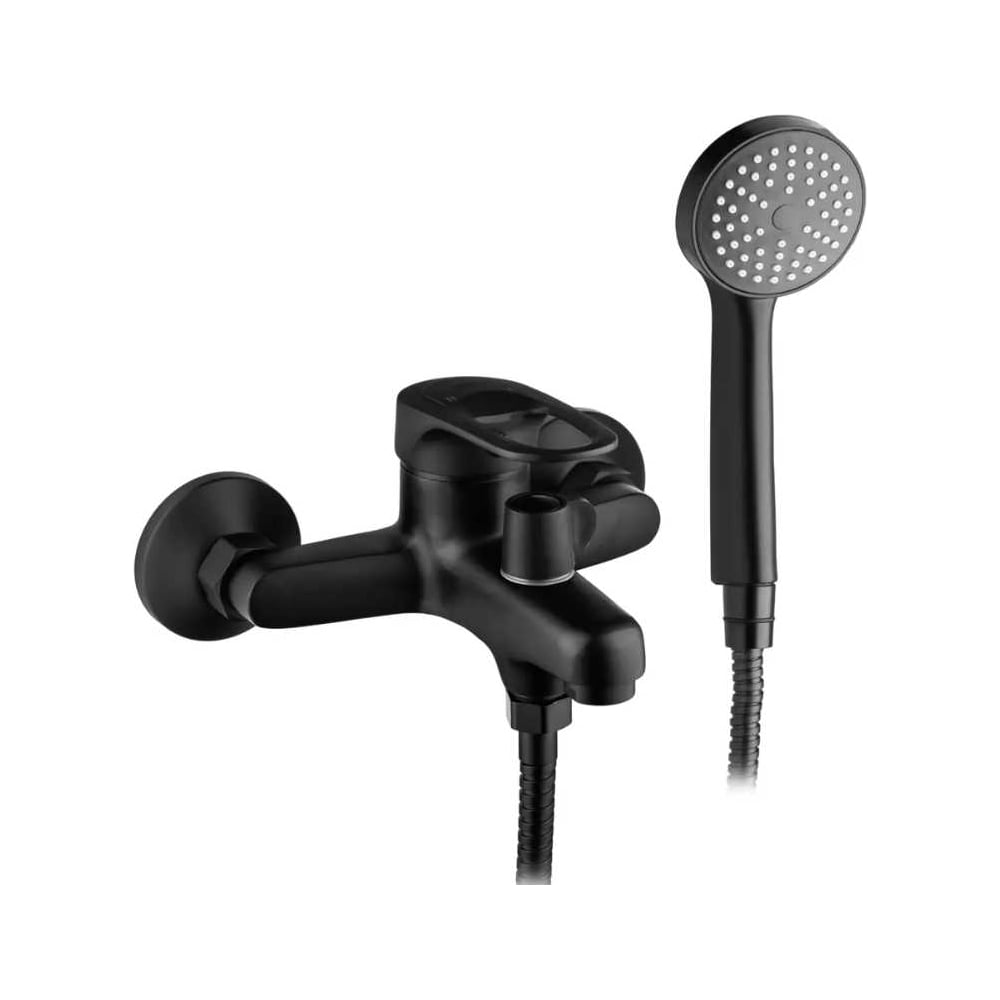 Изображение товара Смеситель для ванны ALOUTE черный, однорычажный, с коротким изливом 10 см A3102H