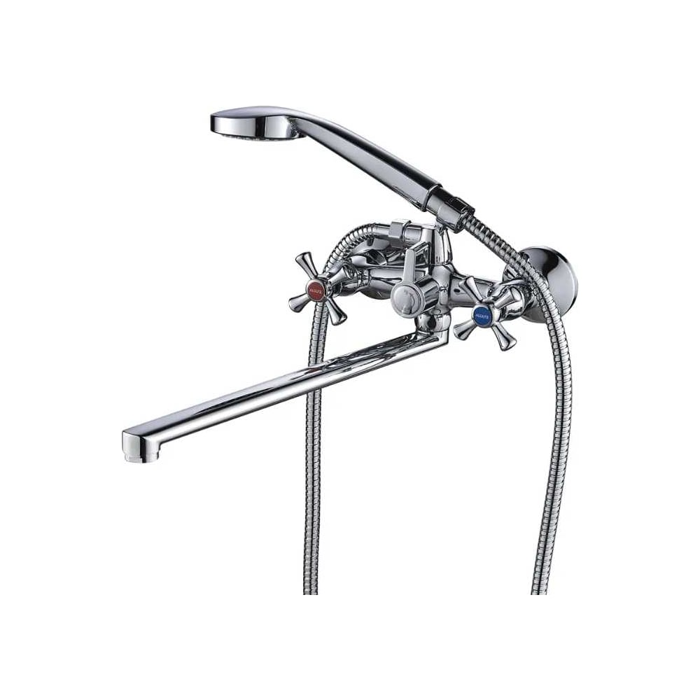 Изображение товара Смеситель для ванны ALOUTE двухручковый с изливом 30 см хром A5883