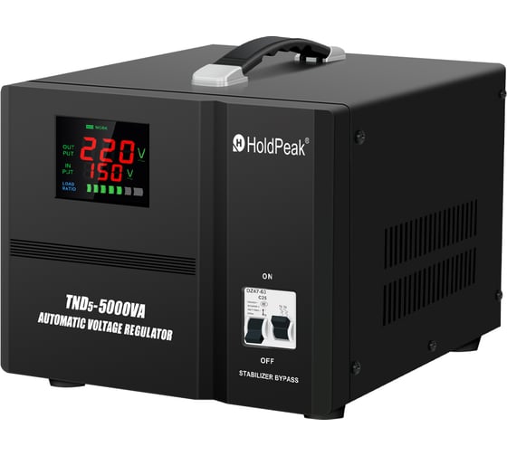 Изображение товара Однофазный стабилизатор напряжения HoldPeak TND5-5KVA (Standard)