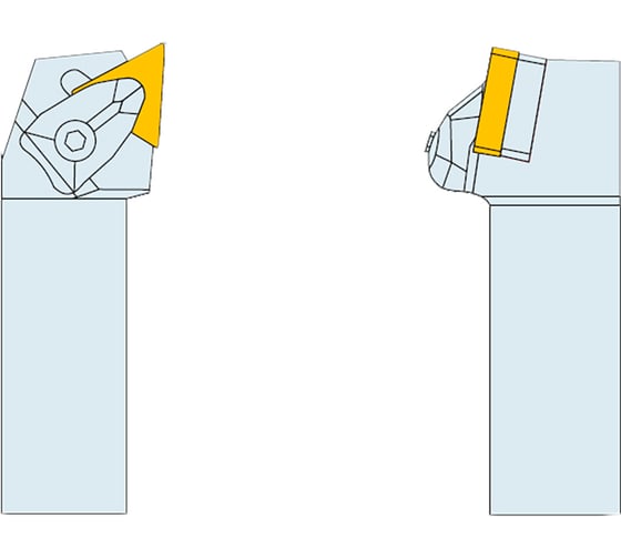 Изображение товара Резец проходной с трехгранной пластиной 32х32х170 DTJNL 3232 P16 левый Русский Инструмент ri.431.64