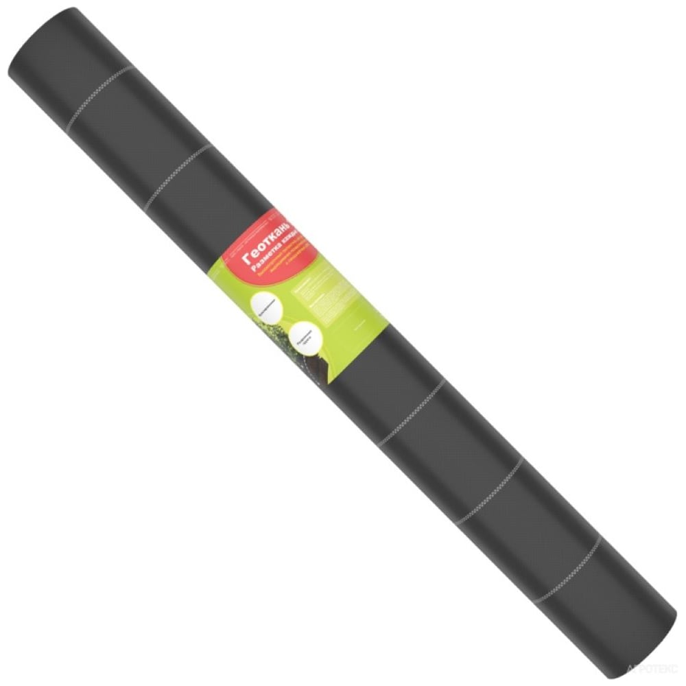 Изображение товара Геоткань АгроТекс Профф 100 г/м² 50 м ширина 1600 мм черная с белой нитью