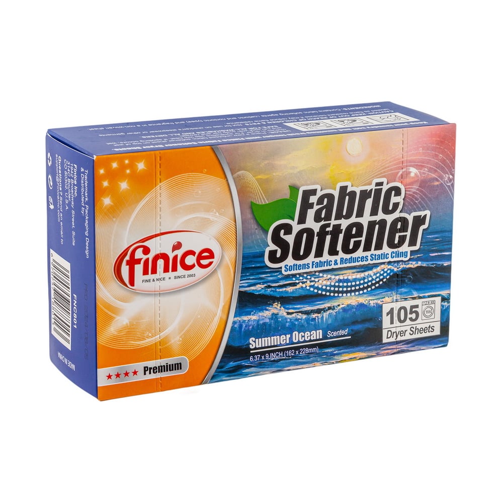 Изображение товара Кондиционер для белья листовой ALMIN 105 шт, для сушильных машин, летний океан БХ-801105