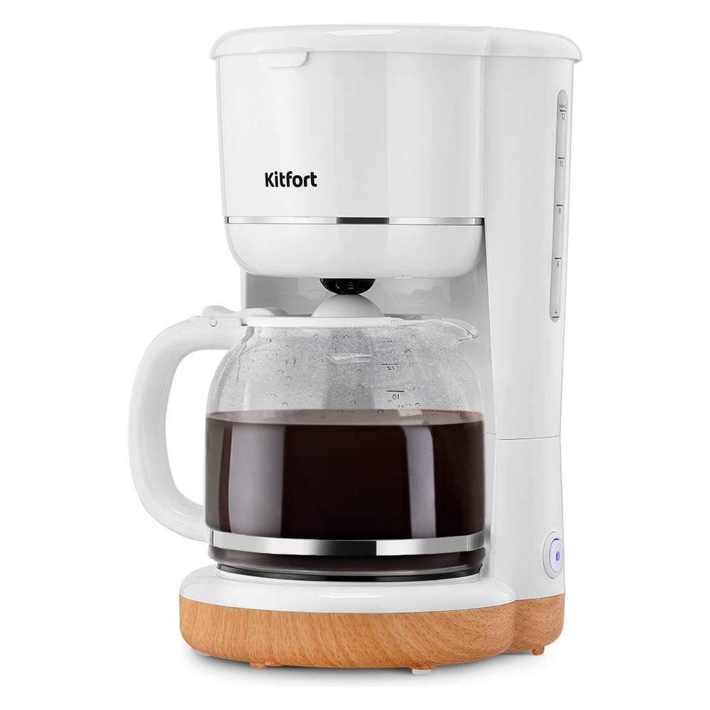 Изображение товара Кофеварка KITFORT КТ-7453 капельная для молотого кофе белый