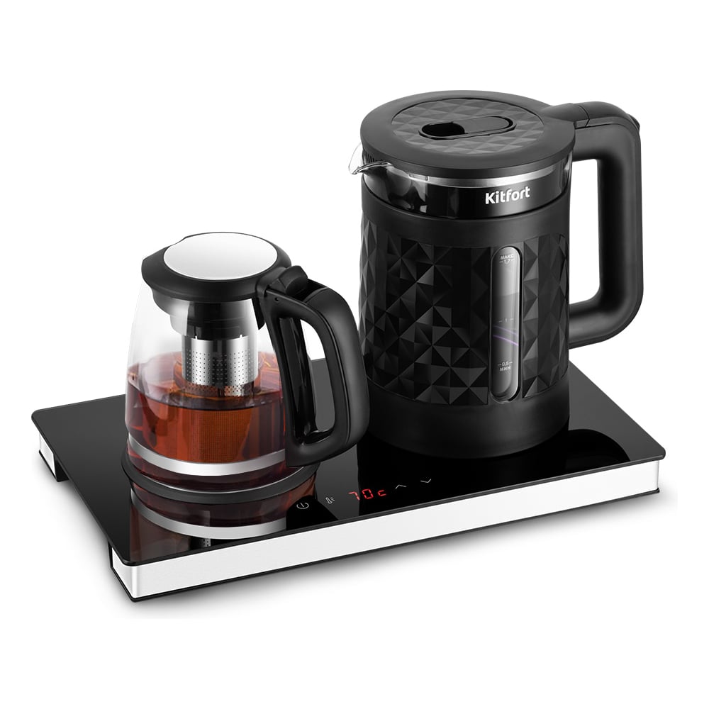 Изображение товара Электрический чайник KITFORT КТ-6735 с регулировкой температуры и дисплеем