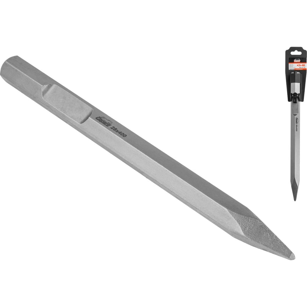 Изображение товара Пиковое зубило шестигранное GEPARD 28мм, 400мм GP0713-400