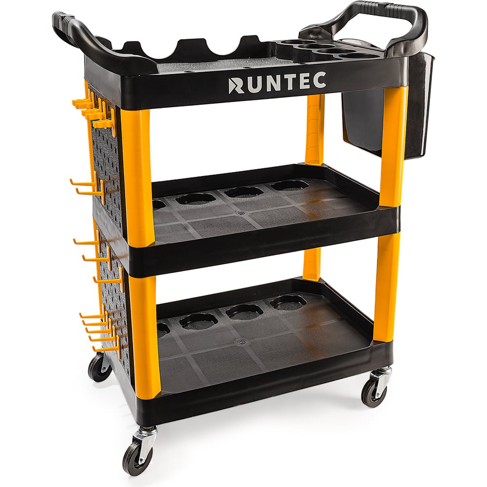 Изображение товара Тележка с тремя полками RUNTEC RT-PP3 для профессионального хранения инструментов