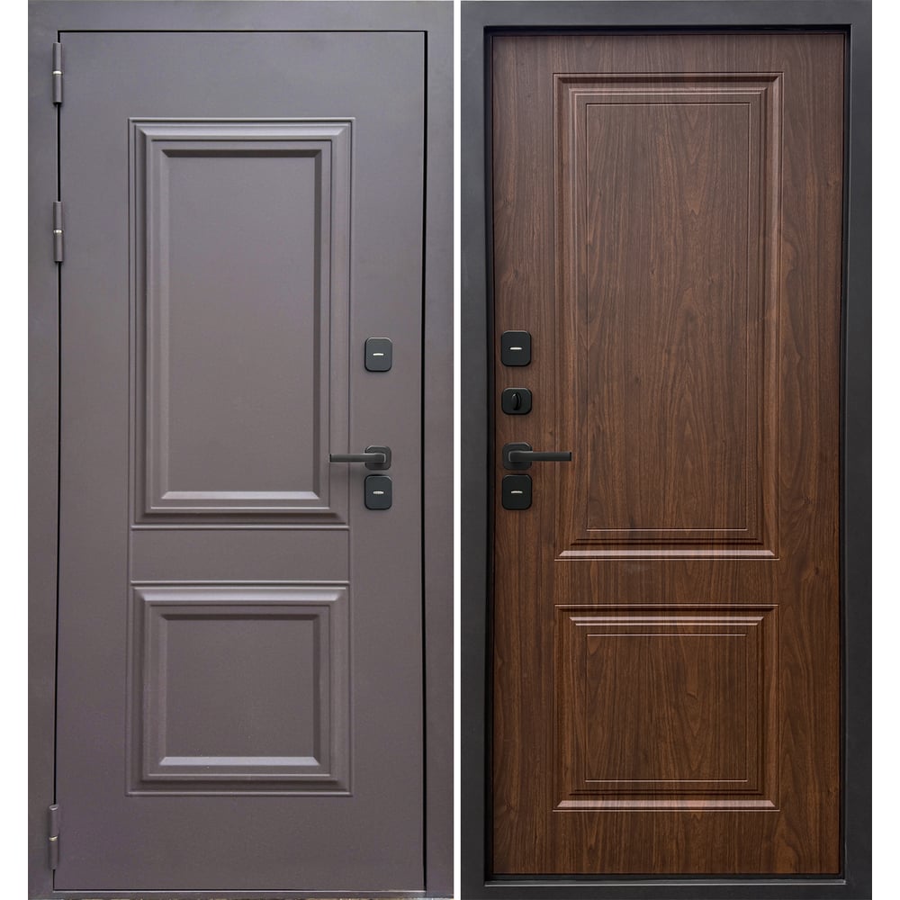 Изображение товара Дверь входная DIVA Формен Ф-12 Термо, левая, Махагон-орех, 2050х860