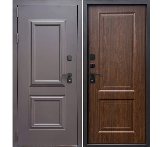 Изображение товара Дверь DIVA Формен Ф-12 Термо 2050х860, левая, Махагон-орех УТ-00084321