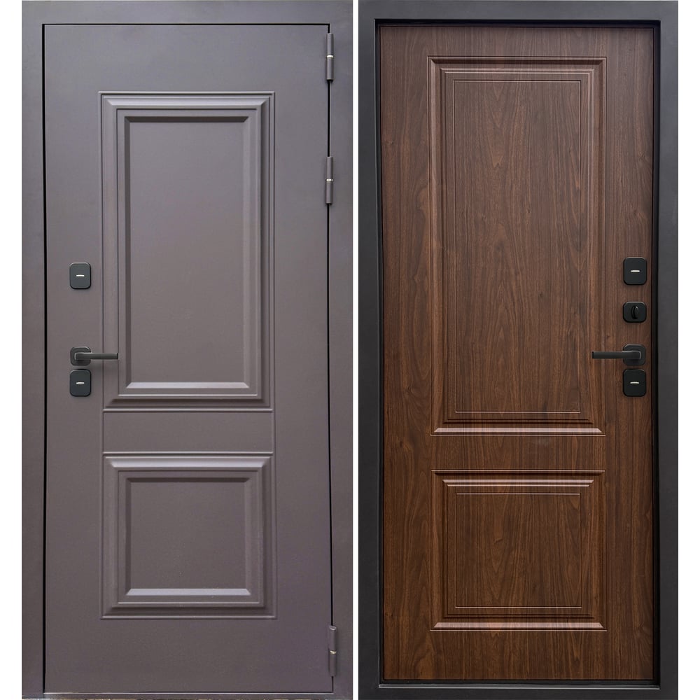 Изображение товара Дверь входная DIVA Формен Ф-12 Термо, Махагон-орех, правая, 2050x860 мм