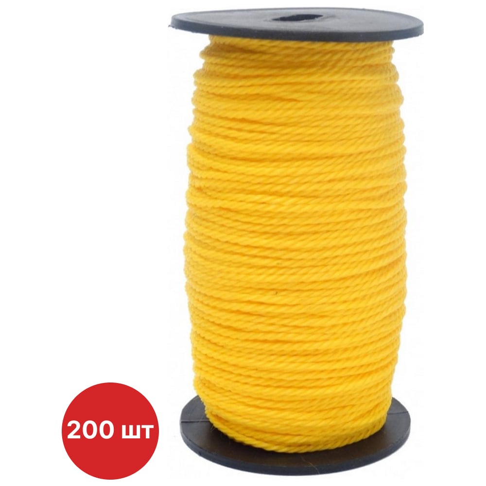 Изображение товара Шнур разметочный желтый 100 м на катушке SAMGRUPP