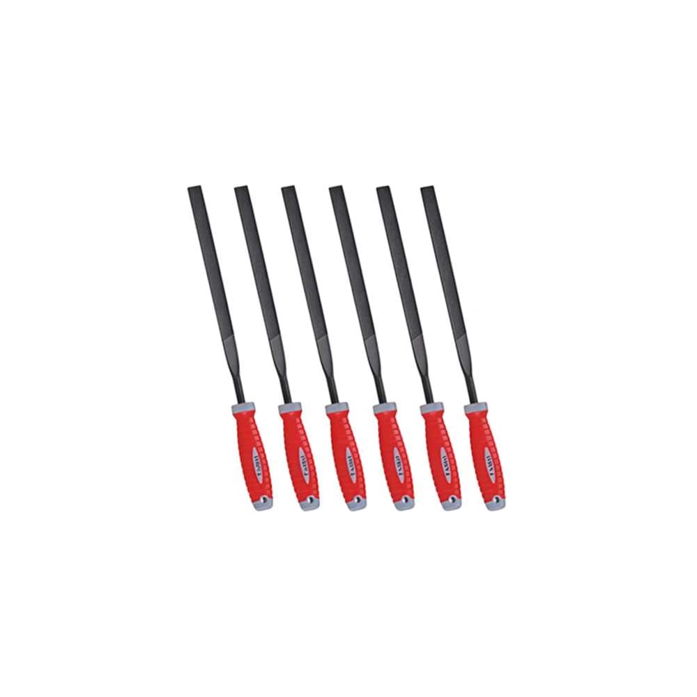 Изображение товара Набор плоских надфилей HAIBOSHI 6 штук длиной 180 мм пояснение