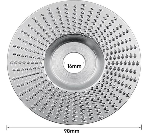 Изображение товара Диск обдирочный/рашпильный по дереву, для дерева обработки Vitatools 98мм disk-obdirochnyy-98mm