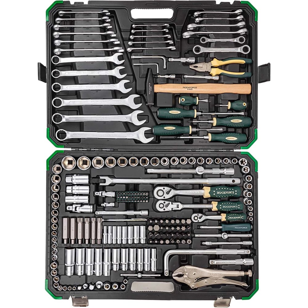 Изображение товара Набор инструментов Rockforce RF-42022+2(63205) 204 предмета профессиональный полупрофессиональный