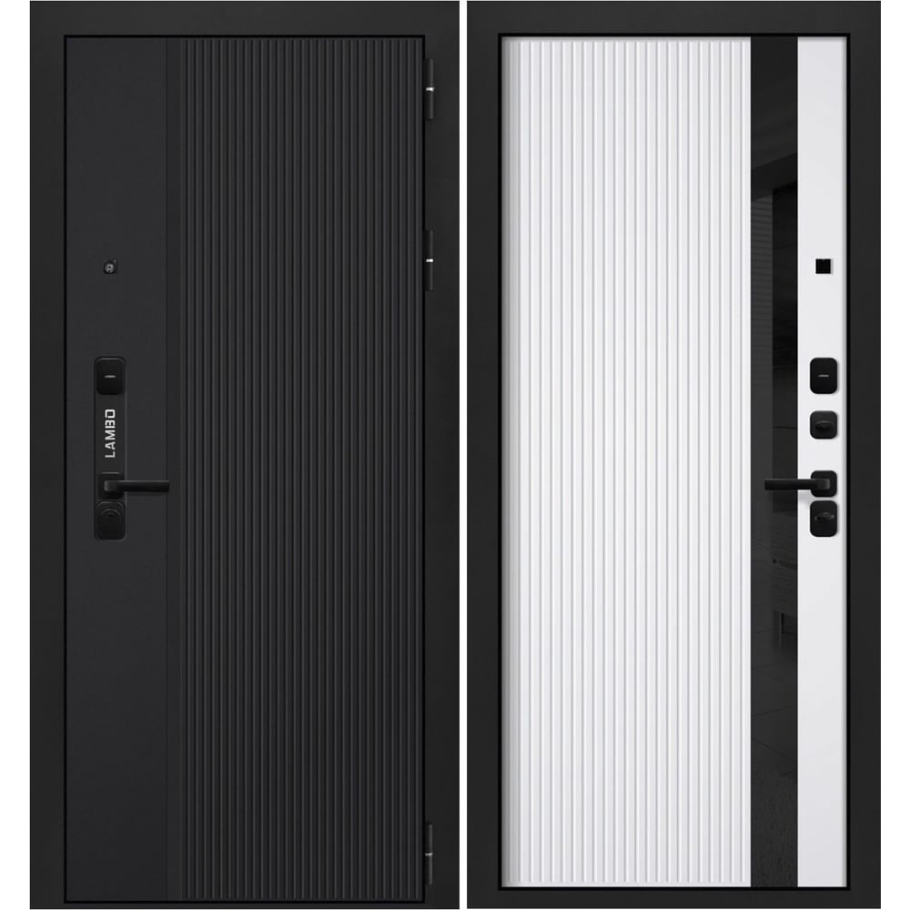 Изображение товара Металлическая входная дверь DIVA Lambo 1 960 в квартиру с шумоизоляцией и защитой