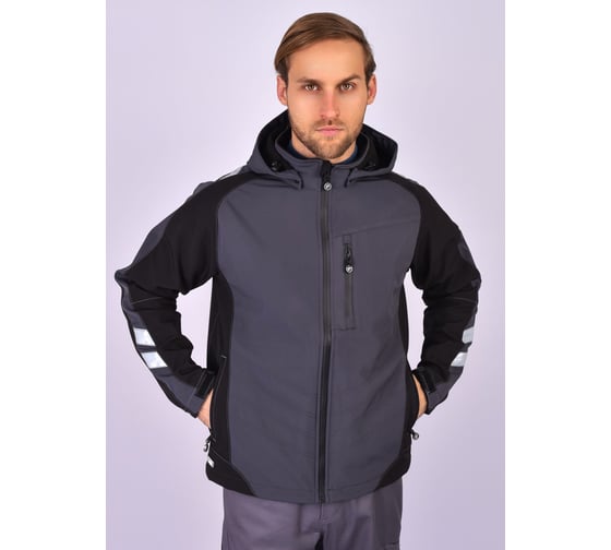Изображение товара Куртка АНТЕКС софтшелл Имидж (серый/черный) р.3XL ЕР-00001271