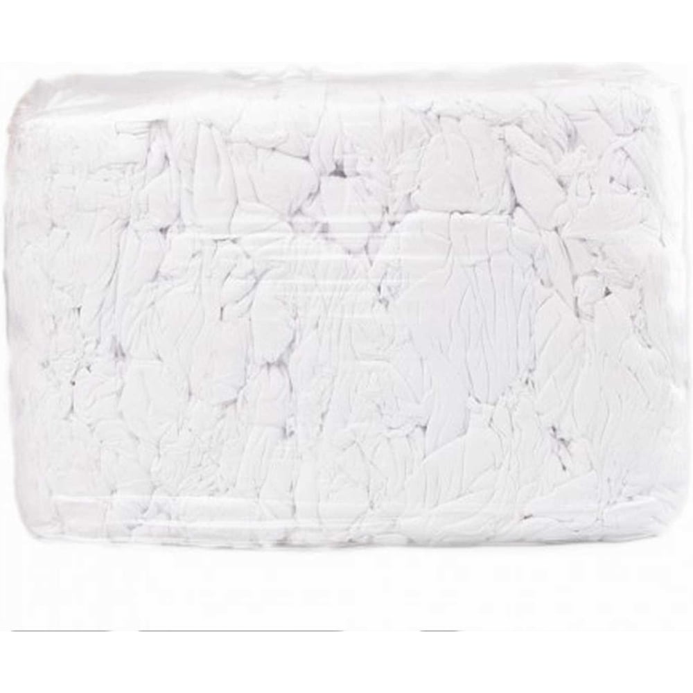 Изображение товара Ветошь Ивата средняя белая трикотаж 10 кг брикет