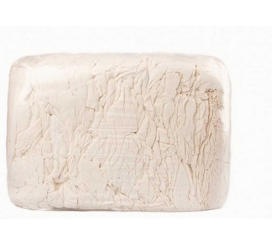 Изображение товара Ветошь Ивата 40х60 см, светлая, трикотаж новый, брикет 10 кг 4687207092579