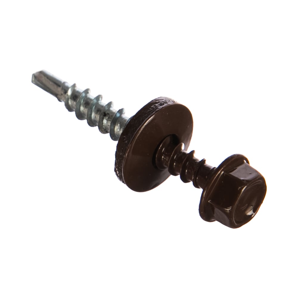 Изображение товара Саморез Госкреп КРС RAL8017 6,3х19 (100 шт.) (тк=16) 14-0022185