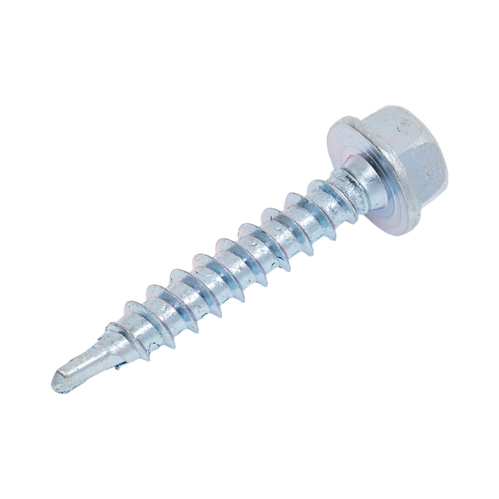 Изображение товара Саморез КРС белый цинк DIN7504K 4, 8х29 - монтажный крепеж для металлоконструкций