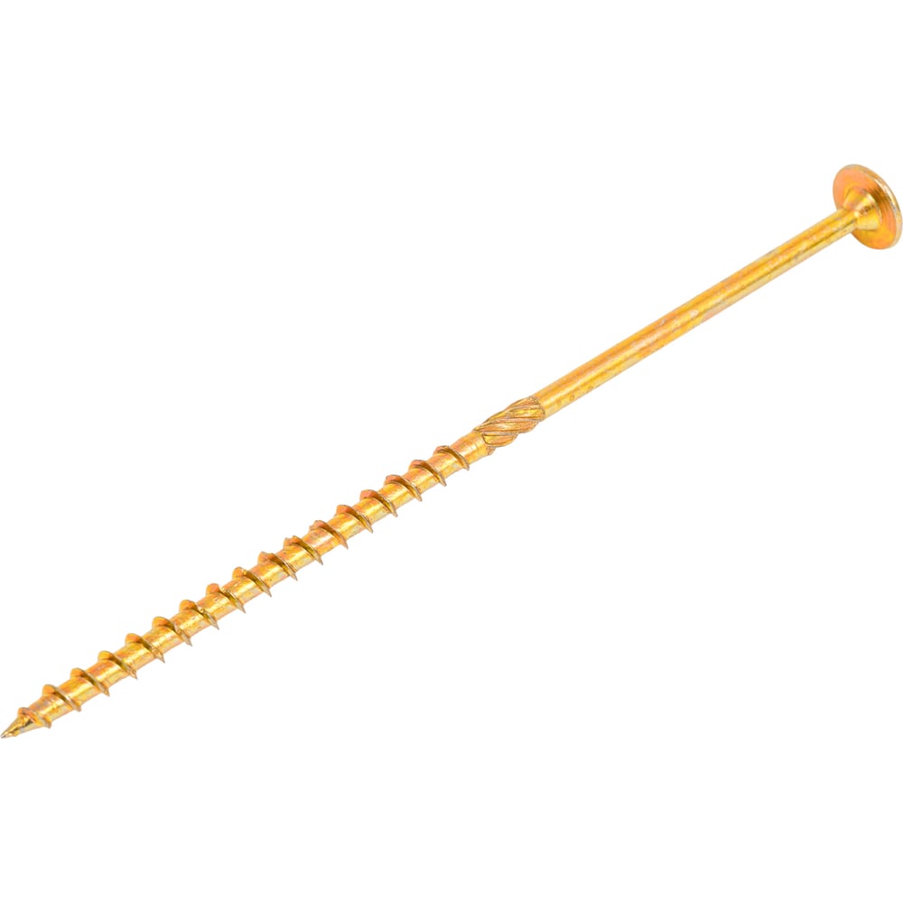 Изображение товара Саморез конструкционный 6,0x120 желтый с пресс-шайбой Torx Bullit упаковка 900 шт