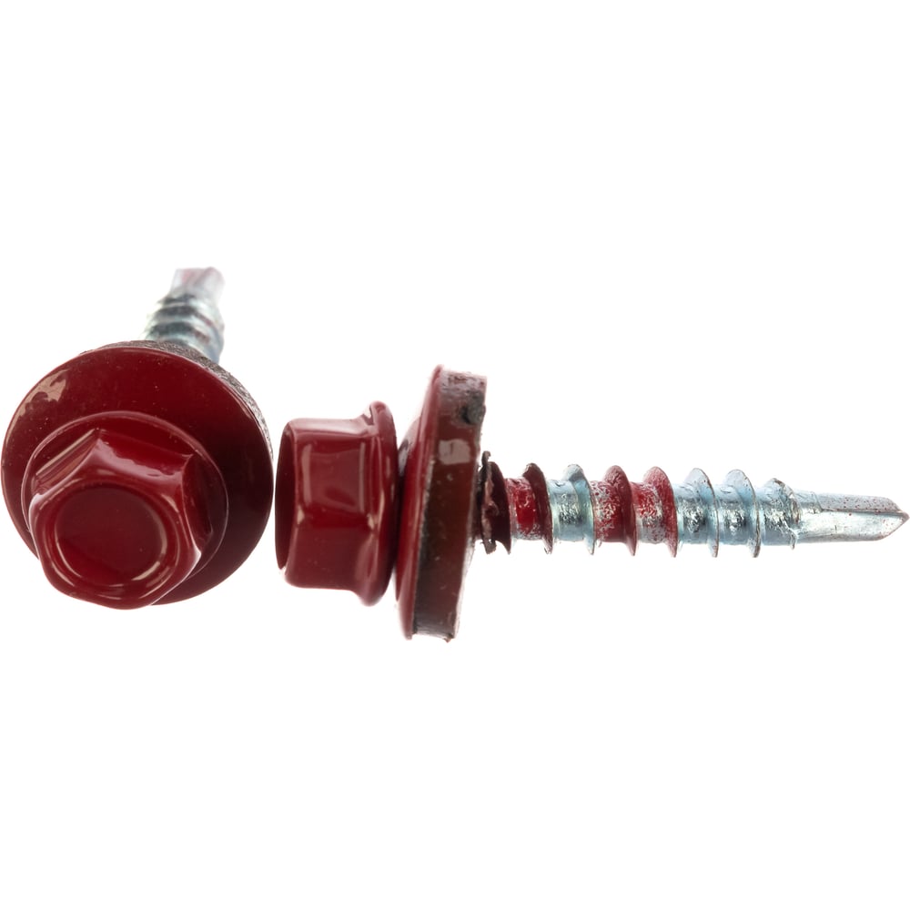 Изображение товара Саморез кровельный Госкреп 4,8х28 RAL 3011 коричнево-красный 70 шт