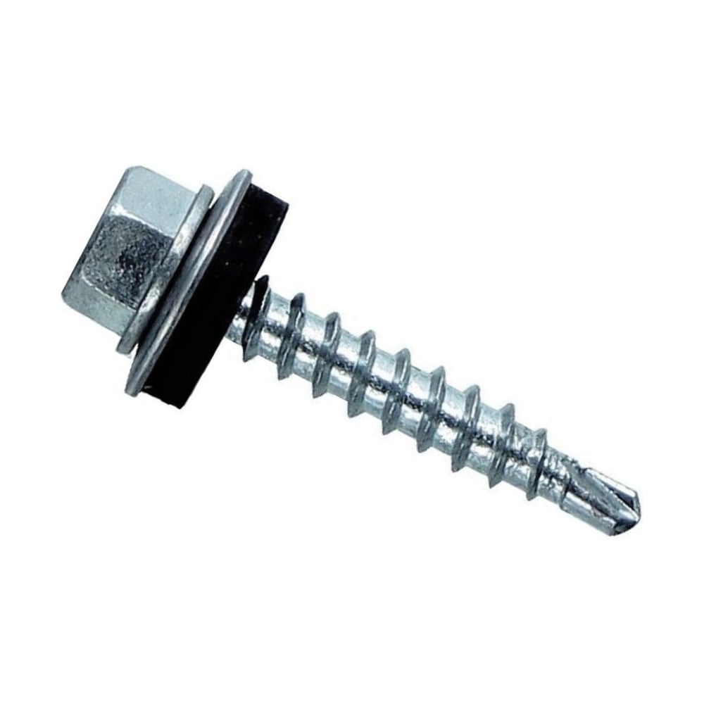 Изображение товара Саморез Госкреп КРС белый цинк 6,3х32 60 шт крепеж для дерева и металла