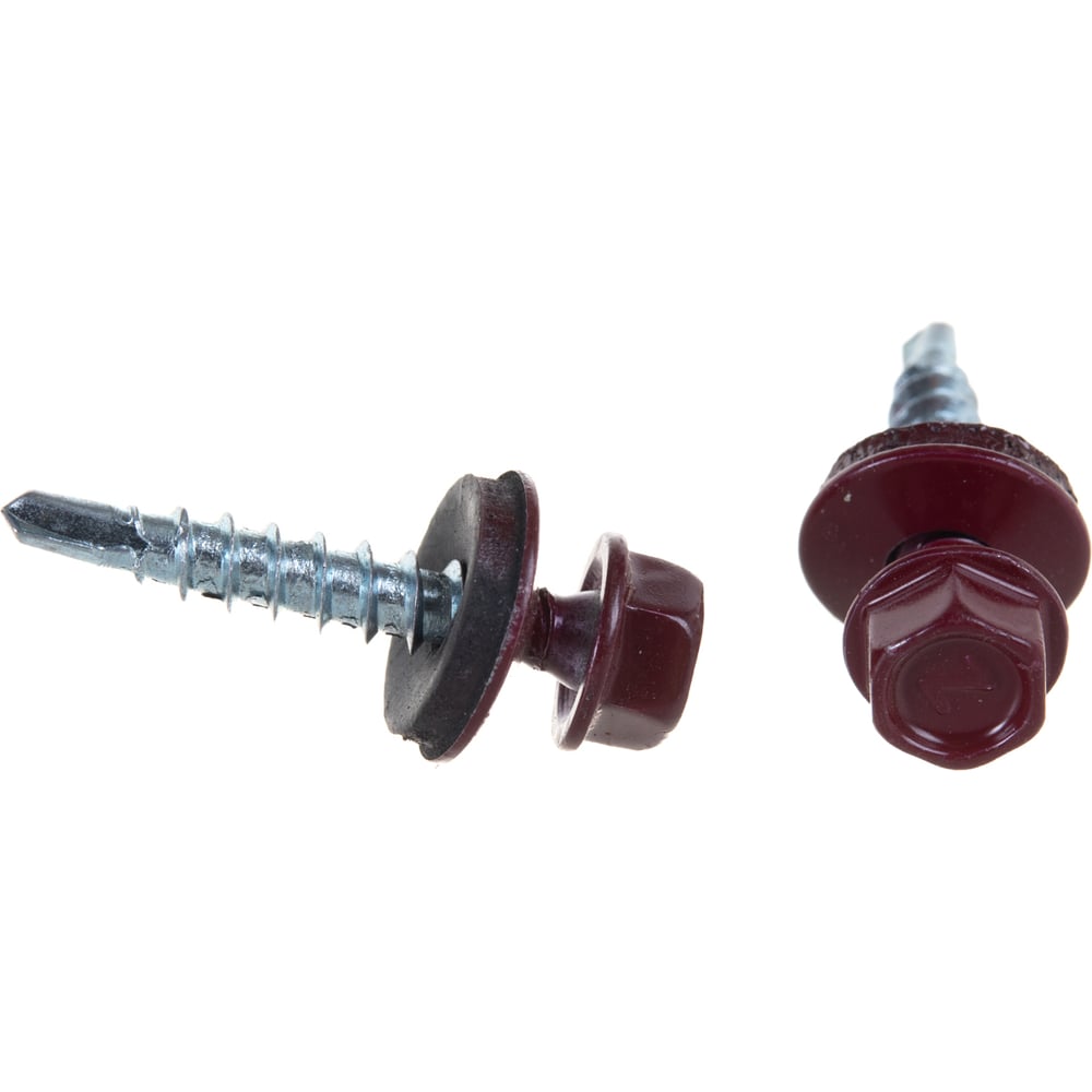 Изображение товара Кровельный саморез Госкреп 5,5x25 RAL 3005 винно-красный 60 шт.