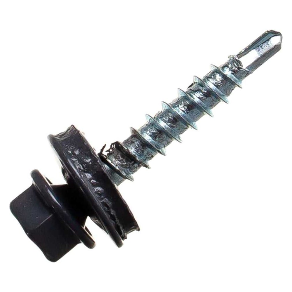 Изображение товара Саморез кровельный Госкреп 4,8х35 RAL 7024 графитовый серый 60 шт