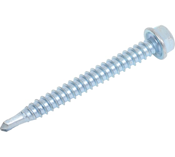 Изображение товара Саморез Госкреп КРС белый цинк DIN7504K 5,5х51 (40 шт.) (тк=16) 14-0022174