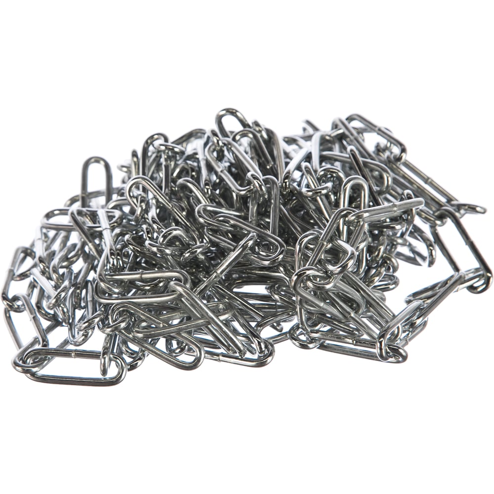 Изображение товара Цепь стальная Госкреп цинк. длиннозвенная 2мм (5м) (тк=16) 14-0023024