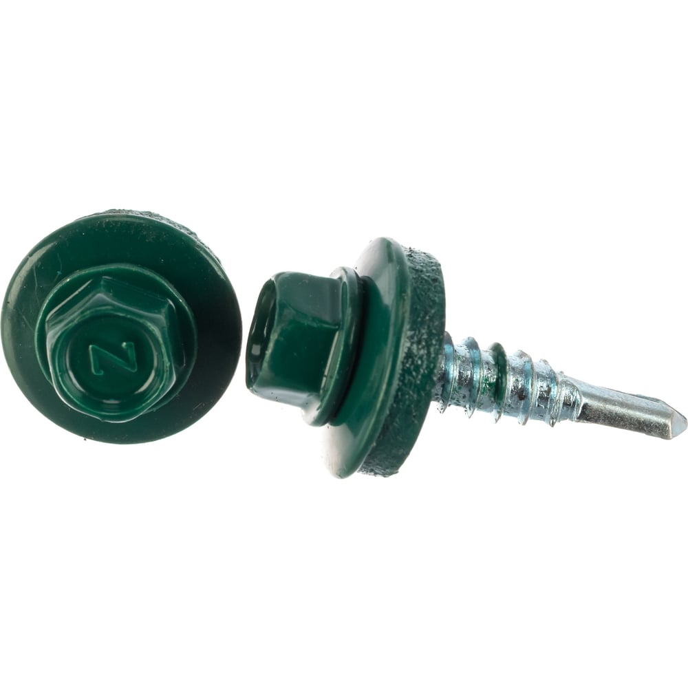 Изображение товара Саморез кровельный Госкреп 4,8х70 RAL 6005 (зеленый мох) 25 шт.,-пл.конт 280 мл (тк=20) 2-0021863