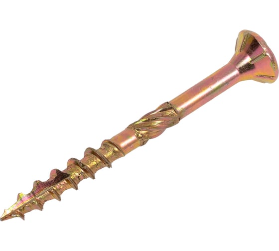 Изображение товара Саморез конструкционный Госкреп универсальный пот.гол. 3,5х35 желт. цинк (280 шт) (тк=16) 14-0023061