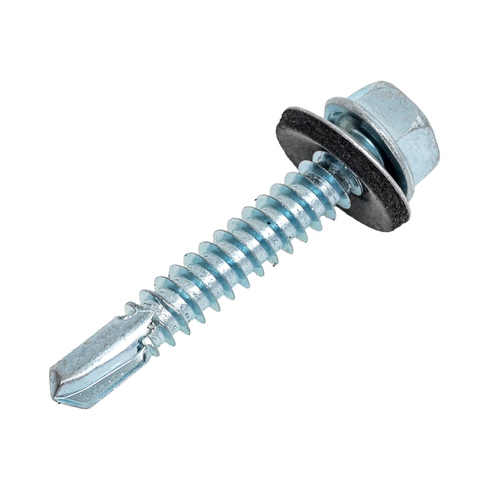 Изображение товара Саморез Госкреп КРС белый цинк 6,3х38 для дерева и металла 50 шт