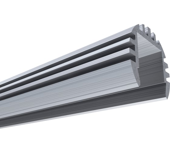 Изображение товара Круглый универсальный профиль Apeyron алюминиевый для Led ленты, серебро, 18,3х15/08-18-01