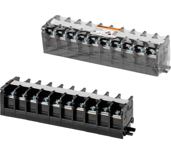 Изображение товара Блок зажимов наборный TDM ELECTRIC БЗН 60А на DIN-рейку 10 пар SQ0531-0205