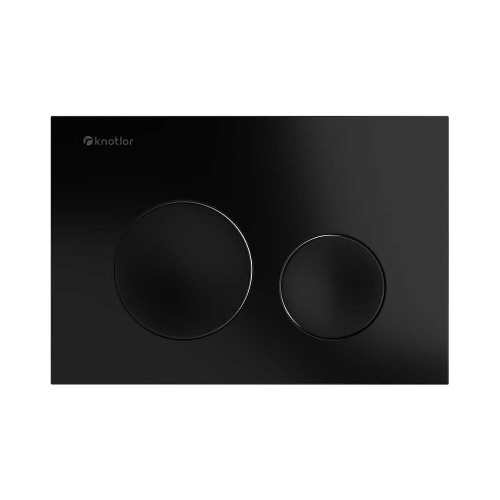 Изображение товара Клавиша смыва Knotlor черный BIS102BL для инсталляций унитазов