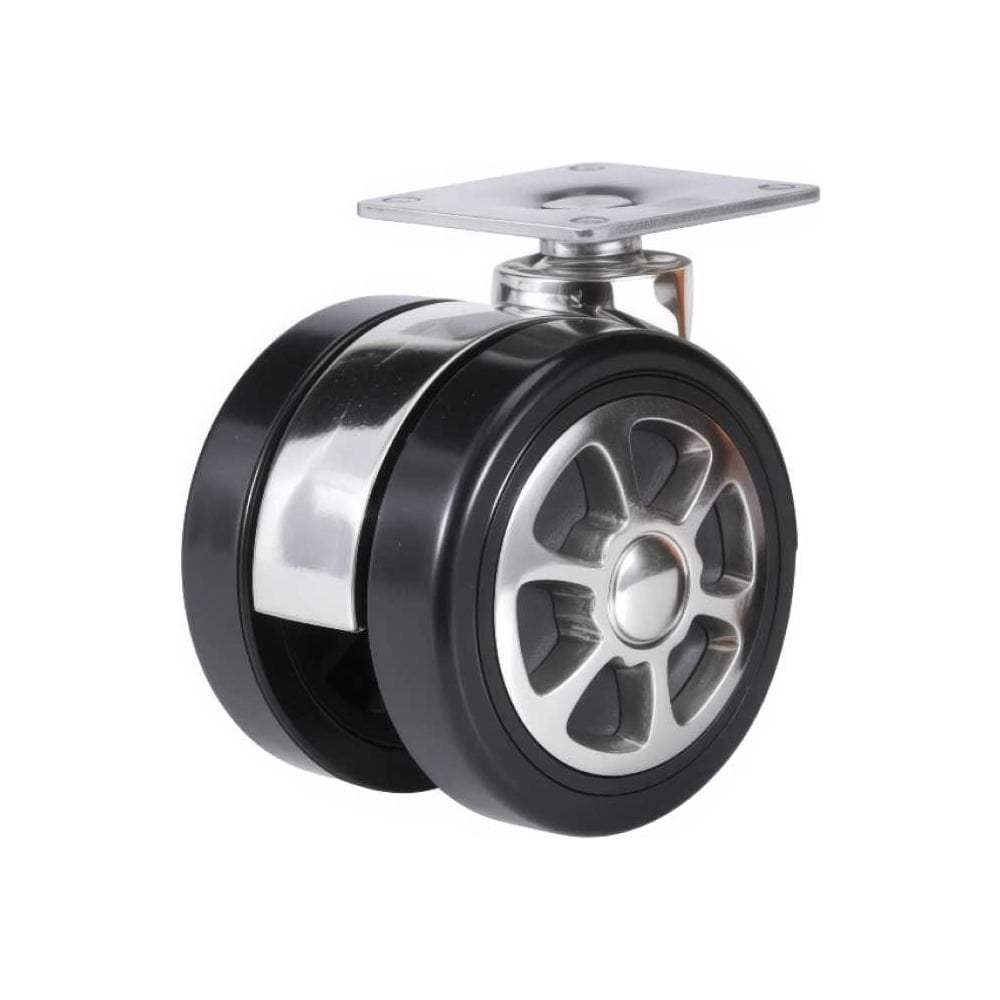 Изображение товара Колесо 60 мм на площадке Brante хромированное комплект 2 шт