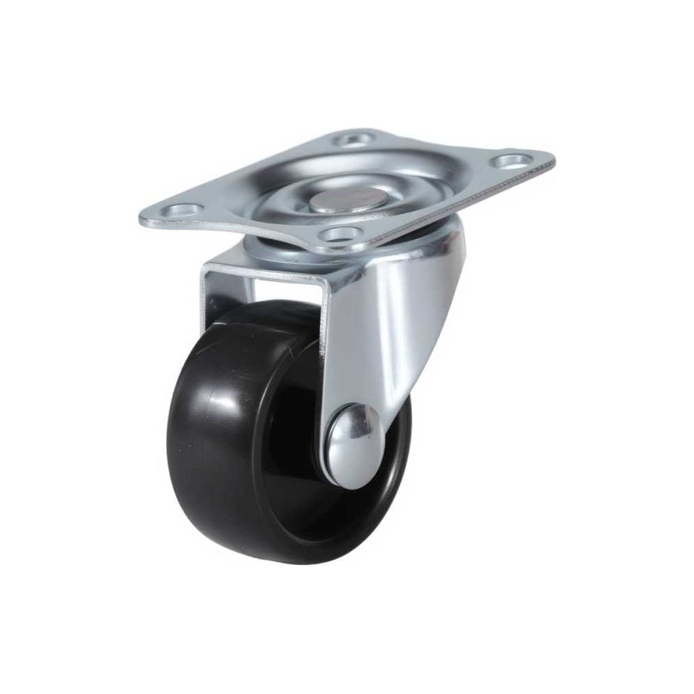 Изображение товара Колесо поворотное Brante 30 мм комплект 4 шт черный пластик металл