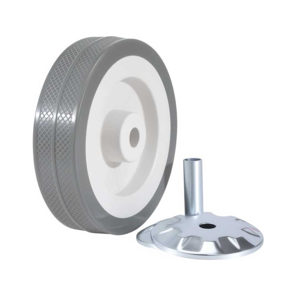 Изображение товара Комплект 2 ролика Brante D 100 мм серая резина для грузоподъемности 50 кг