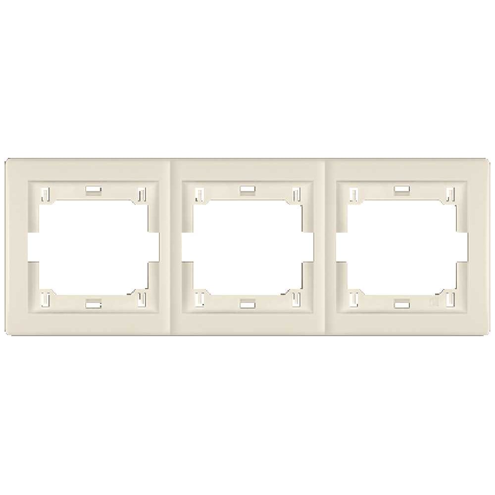 Изображение товара Рамка 3-кратная Aling-conel PRESTIGE горизонтальная бежевая