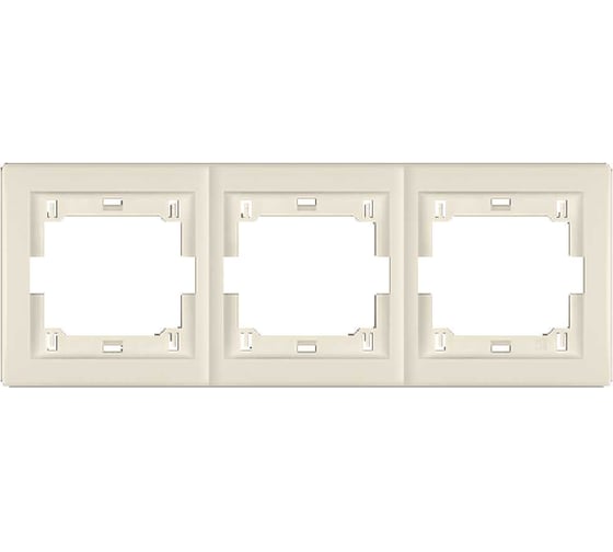 Изображение товара Рамка 3-кратная Aling-conel PRESTIGE горизонтальная, бежевая 6703.9 комп. 2шт 113124 113124а