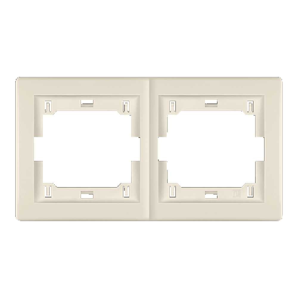 Изображение товара Рамка 2-кратная Aling-conel PRESTIGE горизонтальная бежевая