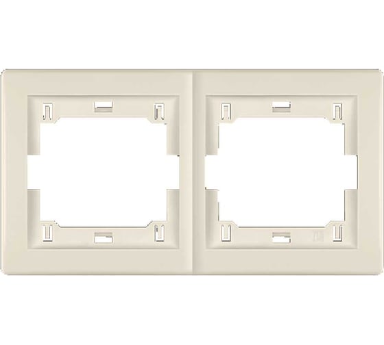 Изображение товара Рамка 2-кратная Aling-conel PRESTIGE горизонтальная, бежевая 6701.9 комп. 2шт 113115 113115а