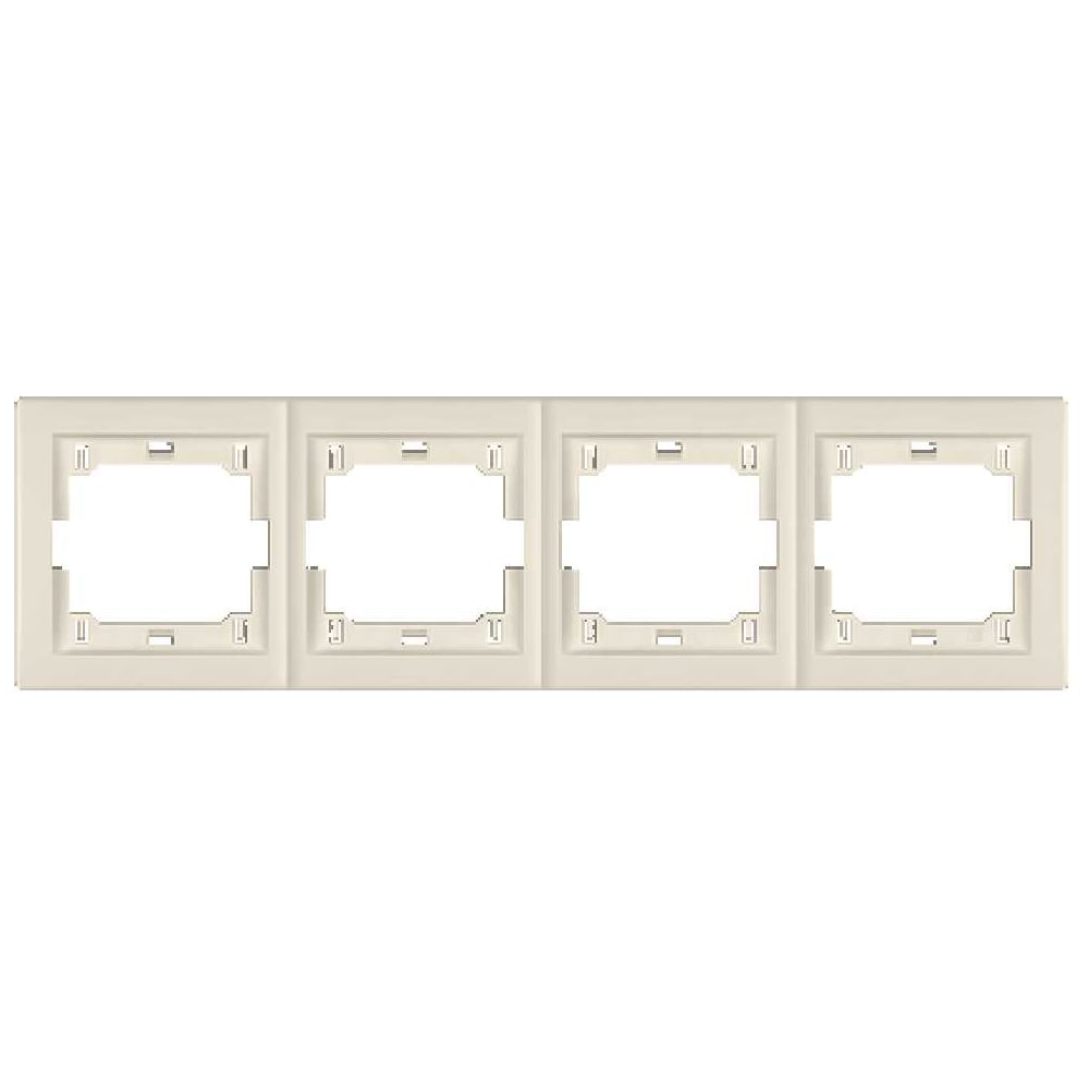 Изображение товара Рамка 4-кратная Aling-conel PRESTIGE горизонтальная бежевая