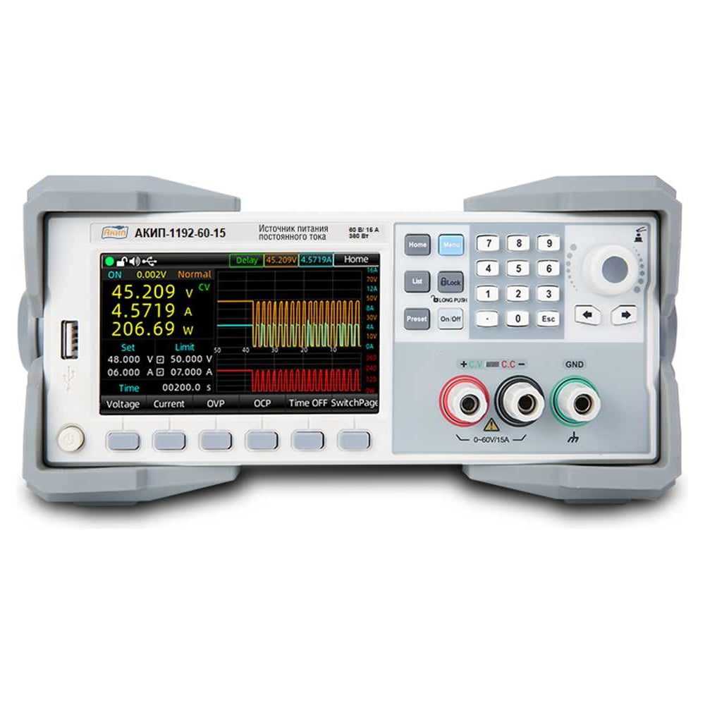 Изображение товара Источник питания АКИП-1192-60-15 профессиональный с защитой и высокой мощностью